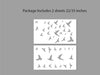 Birds Flying Stencil for walls, Birds-04