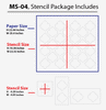 Stencil wall painting designs for bed room, MS-04 - Decorze