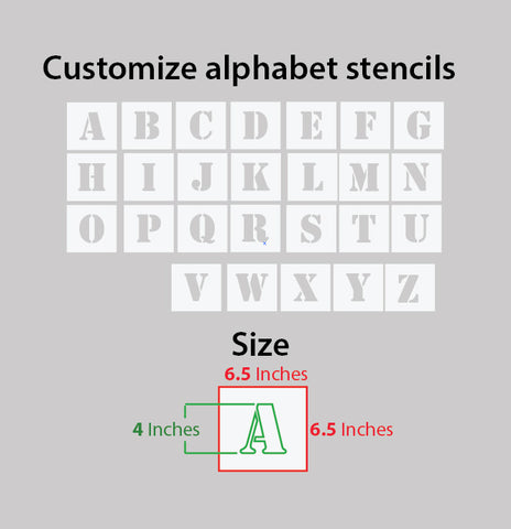customized letter stencils