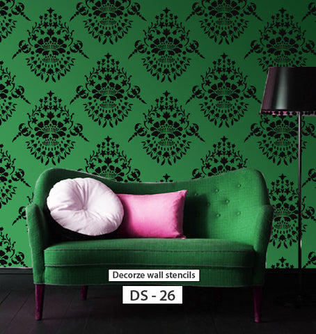 Interior wall decorating ideas for stencil, DS-26