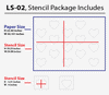 Leaf stencils  for wall decorating, LS-02 - Decorze