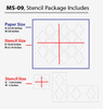 Moroccan stencil for living room wall painting, MS-09 - Decorze