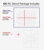 Wall stencil designs for painting, GS-11 - Decorze