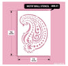 Indian Paisley/Motif Stencil, MM-01