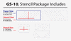 Stencil painting designs, GS-10 - Decorze
