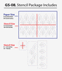 wall decoration with stencil design, GS-08 - Decorze
