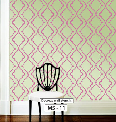 Stencil design for wall, MS-11