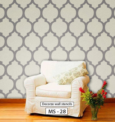 Moroccan large wall stencil, MS-28