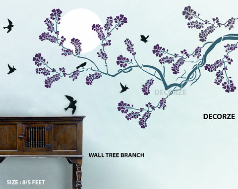 Customize Wall Tree Branch Stencil,TB-26