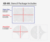 Wall stencilling ideas for wall, GS-05 - Decorze