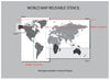 World Map Stencil - Decorze