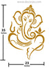 Sri Ganesh Stencil for pooja room