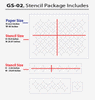 Wall stencil designs  and ideas, GS-02 - Decorze