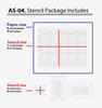 allover decorating wall stencil four sizes 