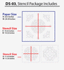 Stencils for painting,Damask stencil , DS-03 - Decorze